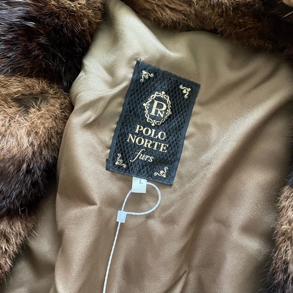 Size large polo norte rabbit fur coat - Picture 1 of 2